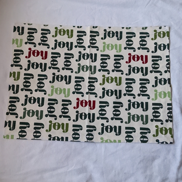 Crate&Barrel Dining Crate Barrel Winter Holiday Jumble Joy Cotton